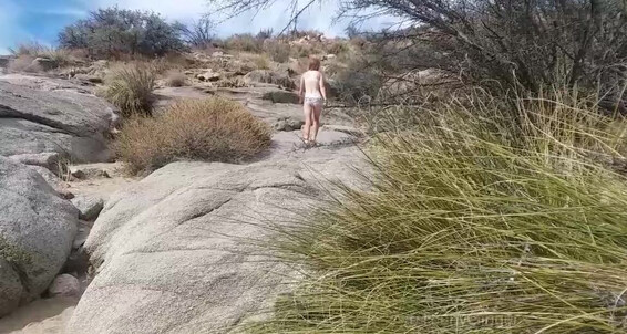 Hiking The Naked In Desert Teenyginger