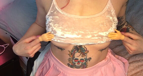 Hand Drip Worship Tit Pink Tiny