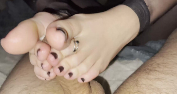 Sexy Sheer Just Toohotfeetforyou And Continue Like Black Pedi Part Into Ii Footjob Nylons We Second