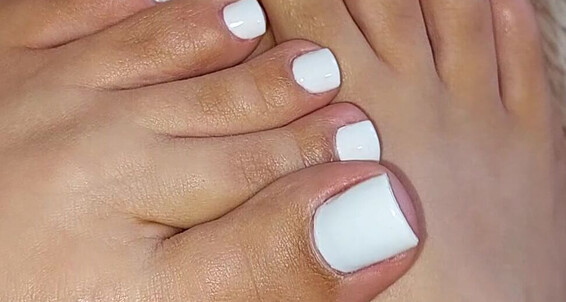 Sandysmallfeet Soft Joi And Down White Count Soles Toes