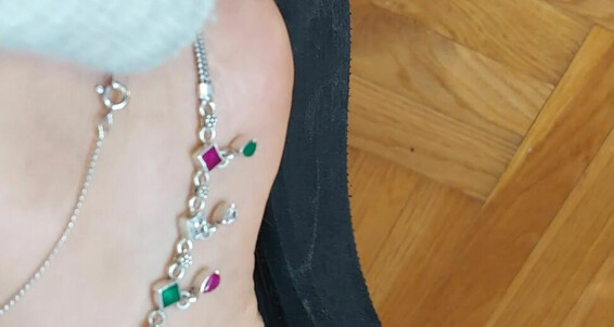 Sandysmallfeet - Shoe Here New Casual About Dangling My M In A Jewel Flip I Is Talking Flops Video Feet