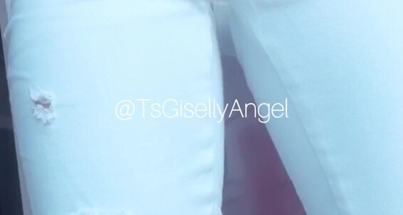 Tsgiselly - Angelss Like My Hey You Jeans White Do