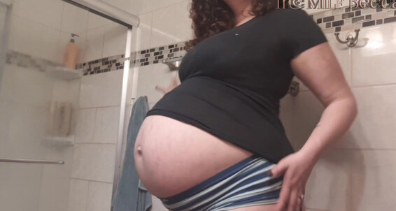 The_Milf_Becca - Becca Stiptease Pregnant Milf The