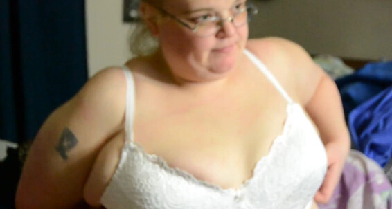 On Bras Trying Bbwprincessmary My With Larger Tit