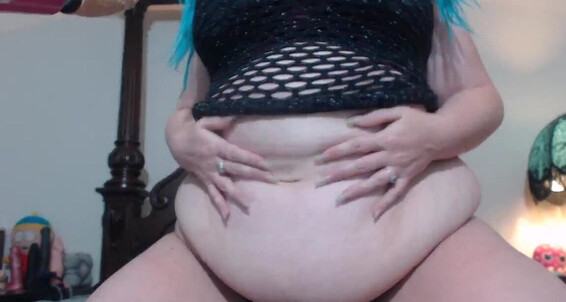 Camgirlkitten And Recorded Ass Show In Belly Fishnet