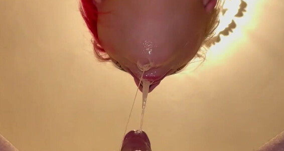 Raxxxbit - Blowjob Salivating Sloppy Cum Throat Up With In Wet Close