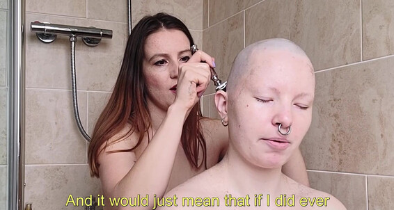 Lovely Headshave This Full Chatty Erynrose Film With Scarlotrose