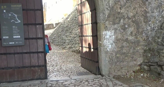 Pornhub Walk-Without-Panties-Through-The-Old-Castle