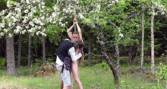 Rosenbladx - A Blooming Apple Up Rosenlundx Pornhub In Tree Tied