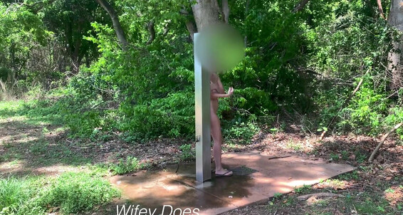 Wifeydoes - Showers Exhibitionist Near Wife Pornhub Car Park Public