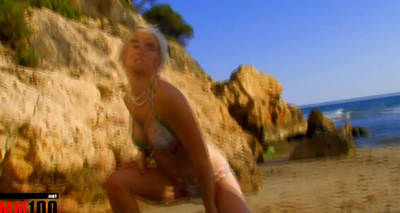 Mmm100, Video: At Hot Beach Mmm Milky Cooper The Is
