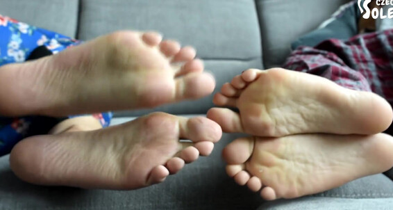 Mix Fetish - Compared And Huge Czech Tiny Soles Feet