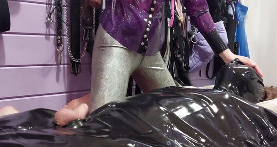 Bondage Mistresspriest And Cbt Handjob Latex