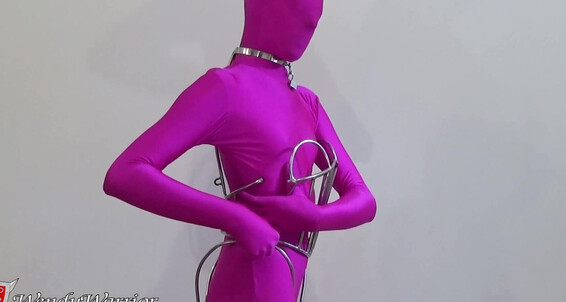 A Corset Locked My Over Wendy Is Maiden Iron Pink Zentai Warrior