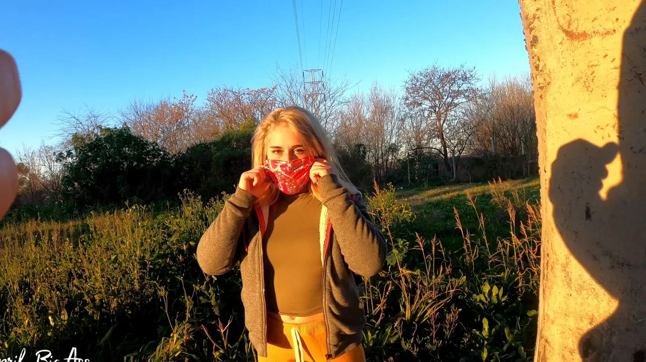 April Bigass Drinking Pee In Public Risky Through The Streets Of The City Countryside And Gardens Real