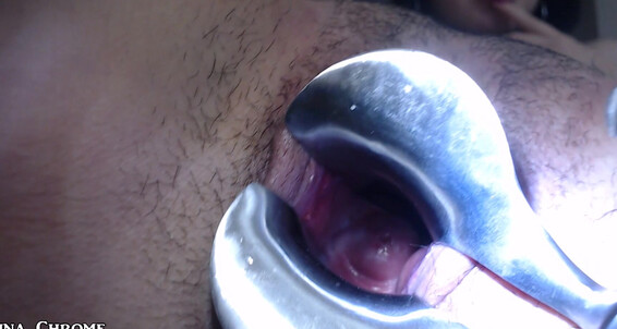 Nina Chrome, Video: Little Nina Chrome Play Cute Speculum Cunt