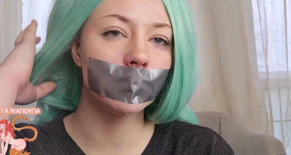 Clamping Anya Mouth Nose Taped Ivanovna