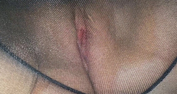 My Pussy Through Rubbing Tights