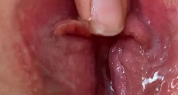 Clit Up Dripping One Orgasm Finger Pussy Wet Close