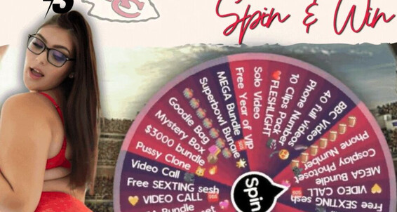 Weekend Superbowl Spin Wheel You Win To Tip Exclusive E Xxxfitsid Will